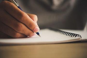 picture of someone writing